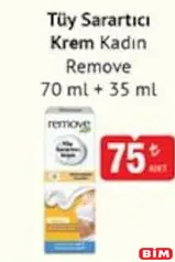 REMOVE TÜY SARARTICI KREM 70 ML + 35 ML